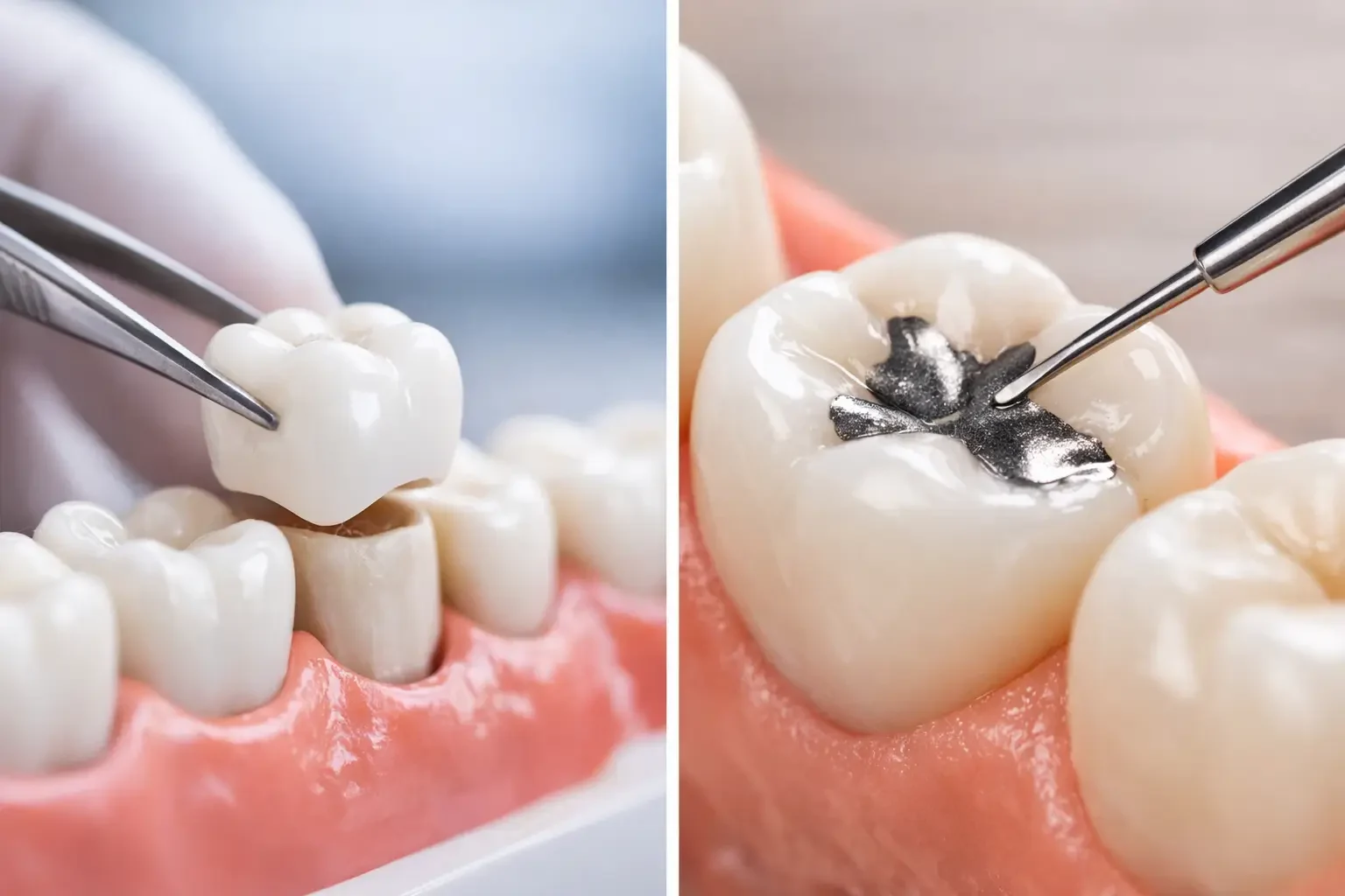 Dental Crown vs Filling Differences