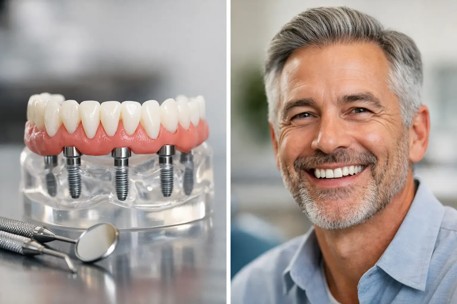 Análisis de los implantes dentales All-on-4