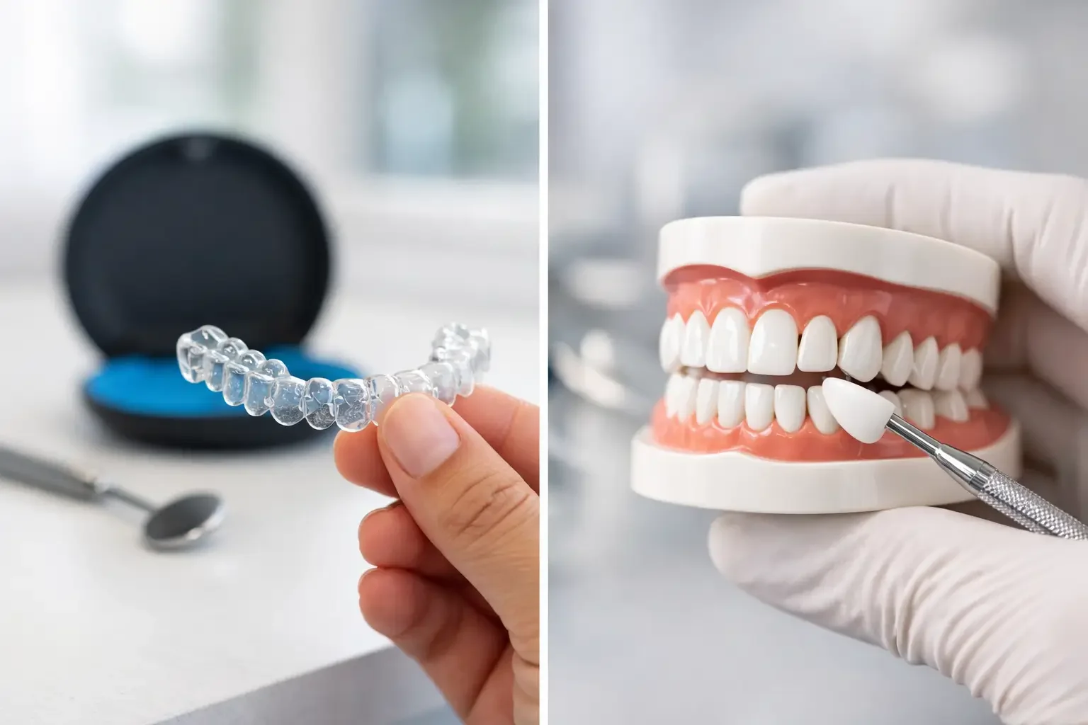 Invisalign vs Veneers for Smile Goals